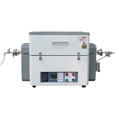 1200°C Laboratorium roterende tubeoven met gasfilter en kwartsbuis OD100mm